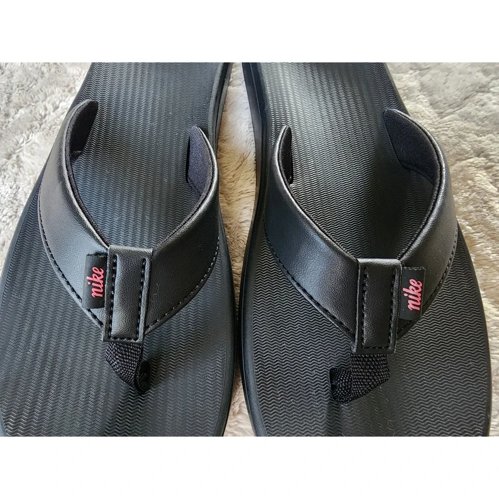 Nike Bella Kai Thong Black Women Flip Flops Sandals US 8
